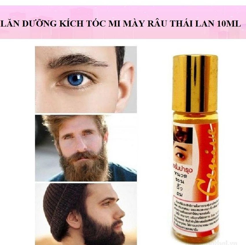 Lăn kích mọc tóc lông mày râu genive thái lan - mẫu mới