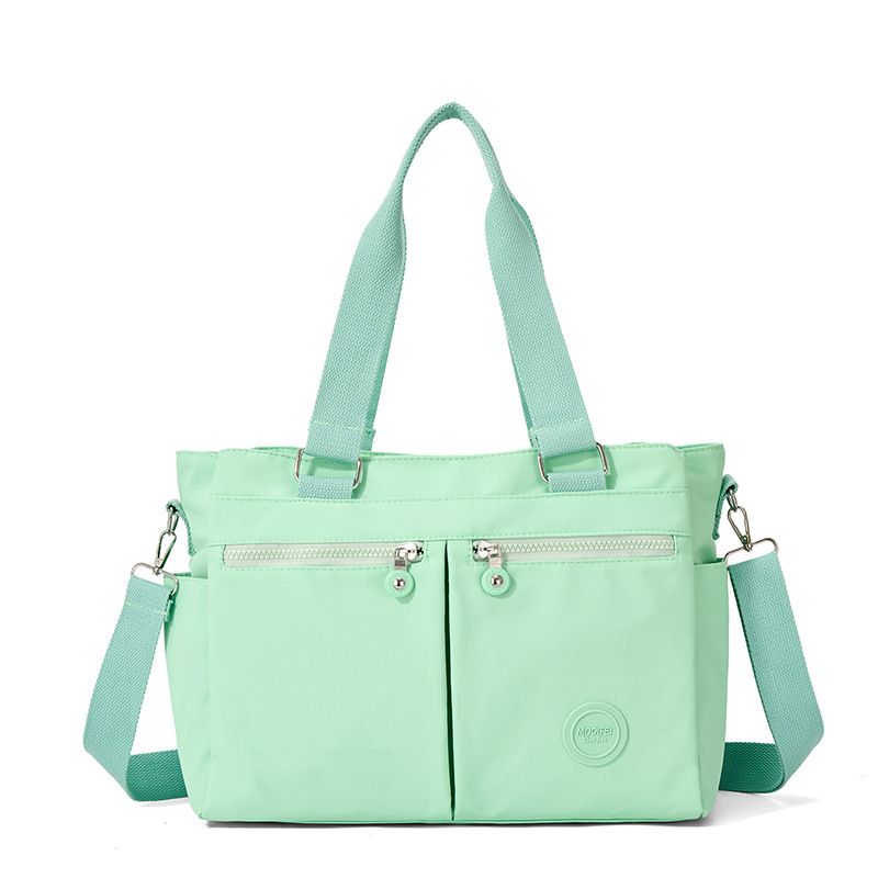 GStar Large Capacity Commuter Tote Bag Women's 2026 New Nylon Crossbody Cloth Bag Lightweight Casual Work Travel Shoulder Bag Simple Multi-layer Handbag Single Shoulder Slant Bag Ready Stock - 4