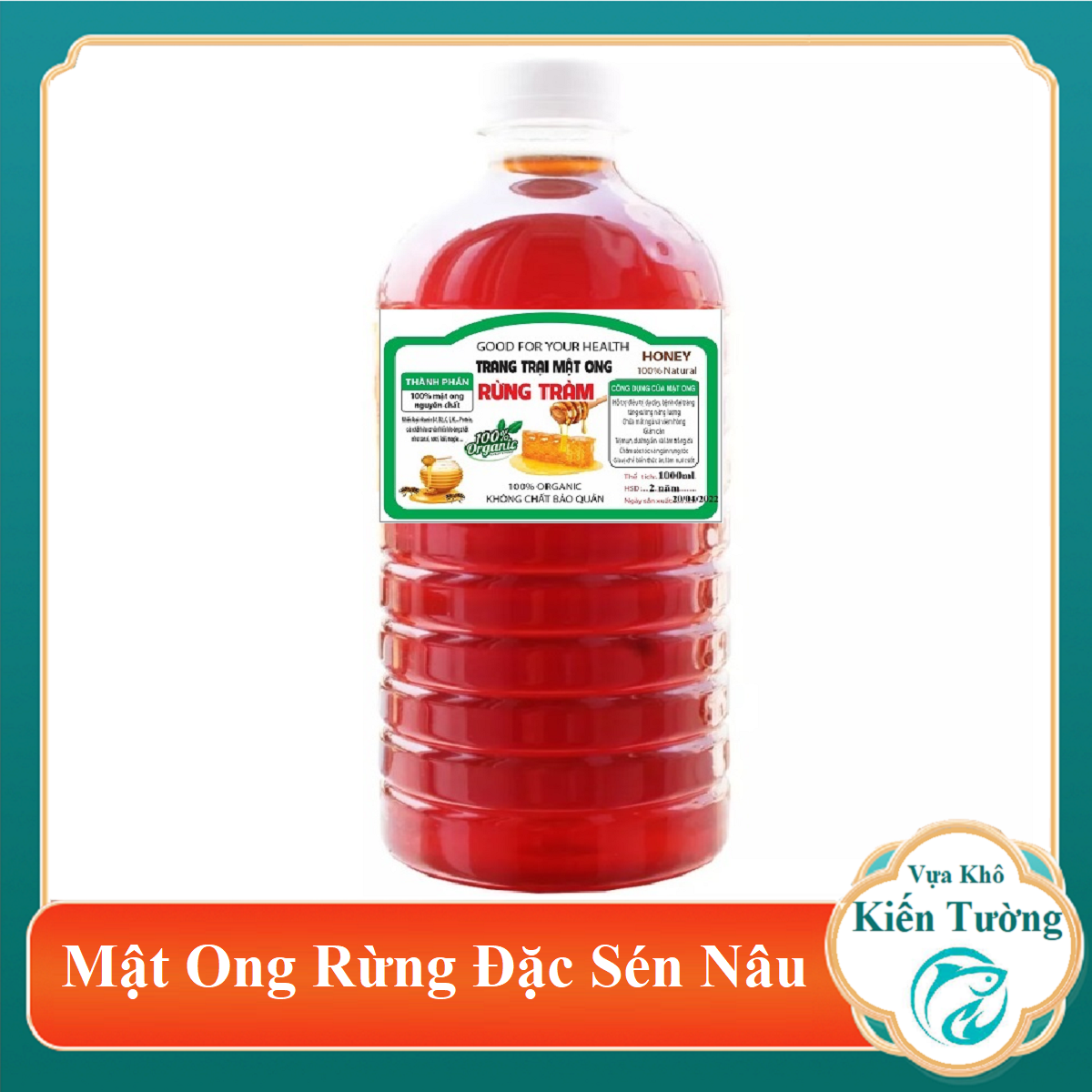 Mật ong rừng nguyên chất - loại hảo hạng- mật ong rừng tràm-vựa khô kiến tường