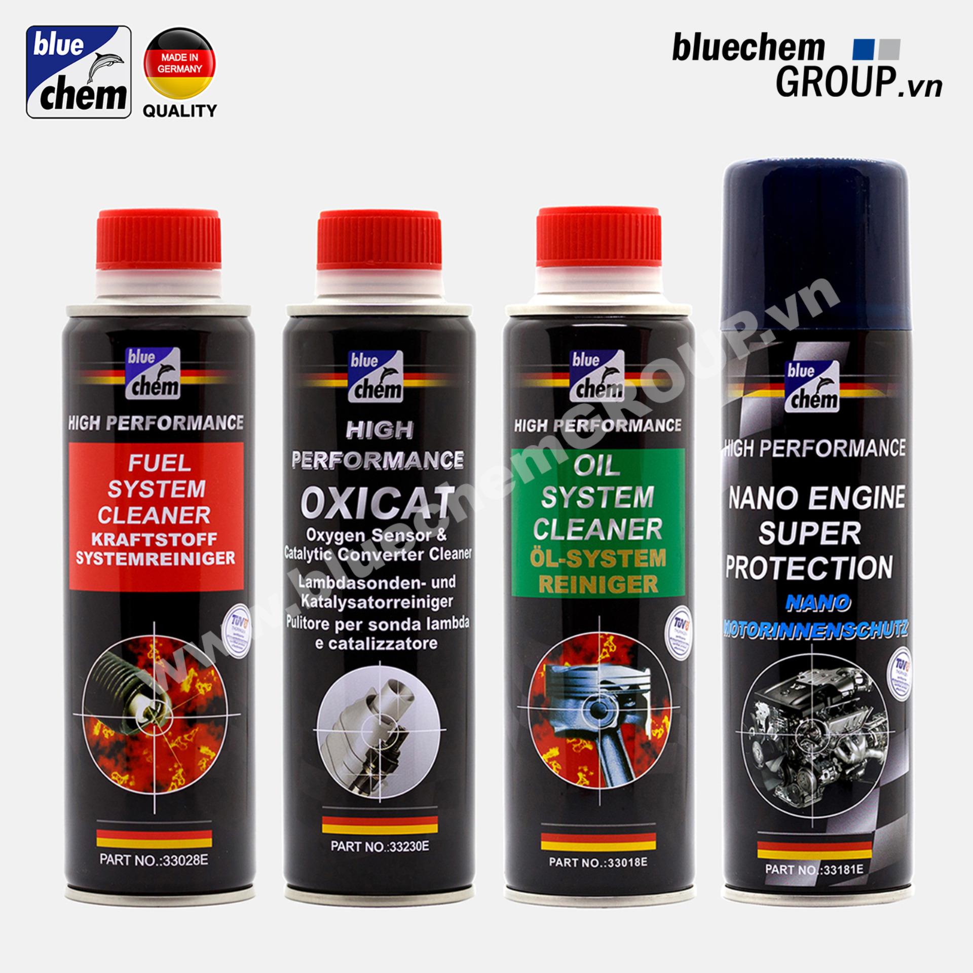Bộ 4 sp Bluechem Làm sạch và Bảo vệ Động cơ Xăng