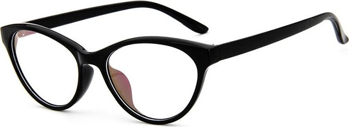 Kính Giả Cận Nam Nữ Gọng Kính Cận Không Độ Mắt Mèo Classic Gọng Đen