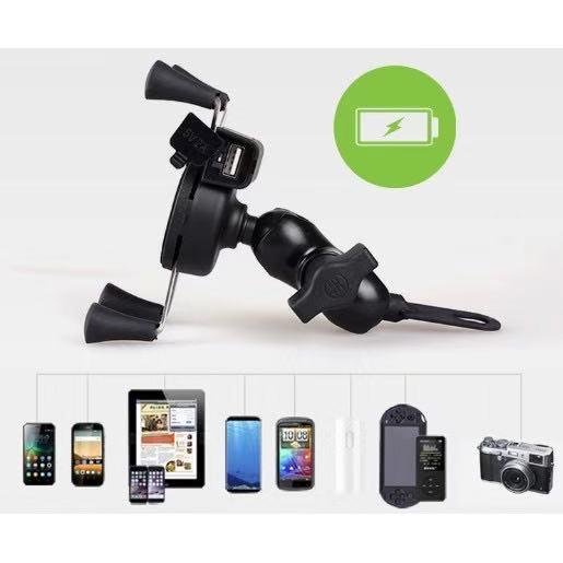 Giá đỡ điện thoại kiêm USB sạc điện thoại