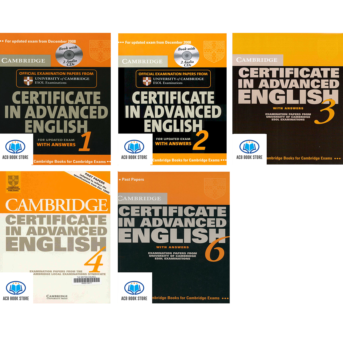 Sách Cambridge Certificate in Advanced English 1, 2, 3, 4, 6  den trang -