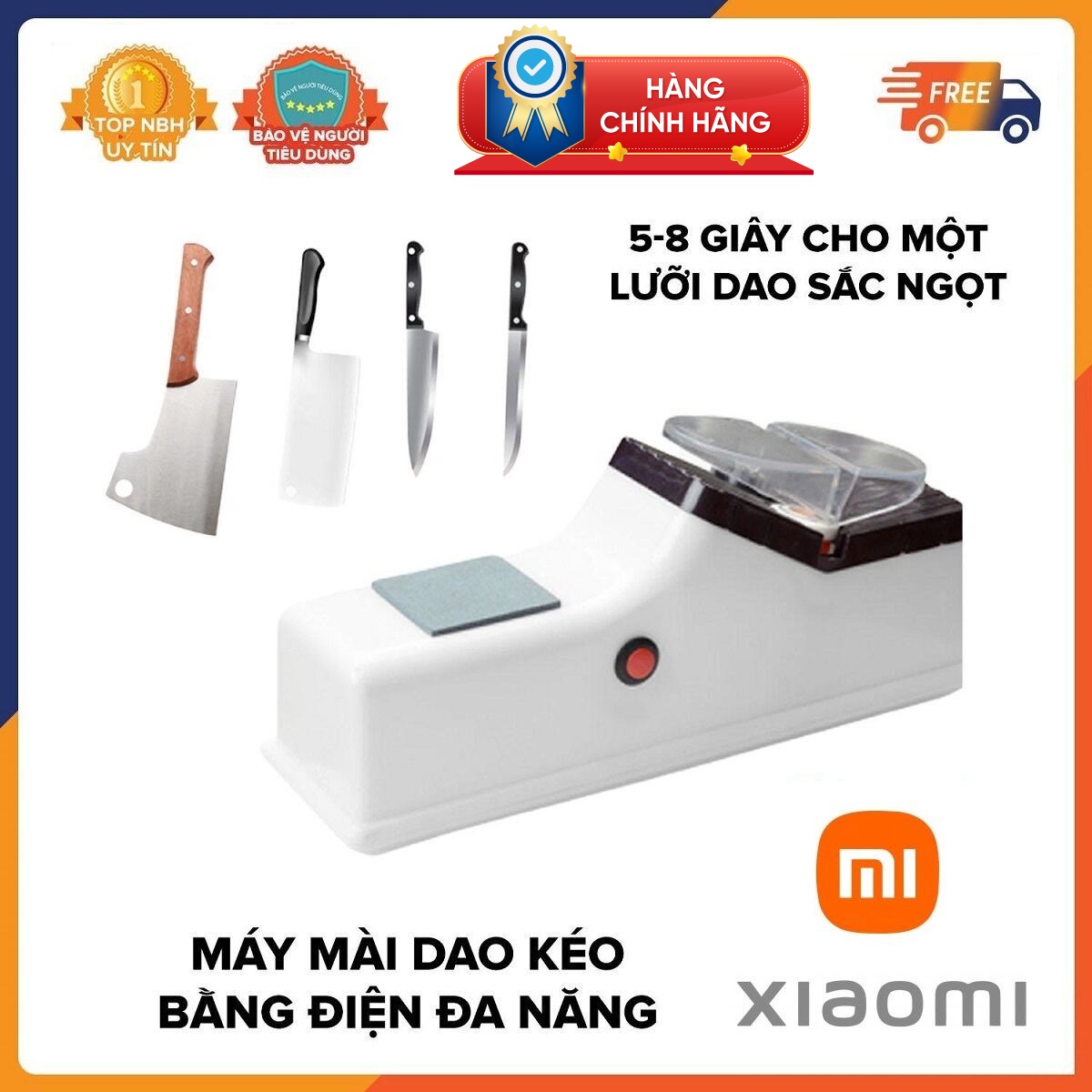  LazMall Rẻ - Bền - Đẹp Xiaomi Chính Hãng Máy Mài Dao Bằng Điện Nhà Bếp Gia Đình Đa Năng 220V Máy Mài Dao Kéo Mini Đa Năng Thông Minh Chạy Bằng Điện 220v Tự Động Nhỏ Gọn Tiện Lợi Mài Là Sắc Bắn Tự Động Nhỏ Gọn Tiện Lợi. 