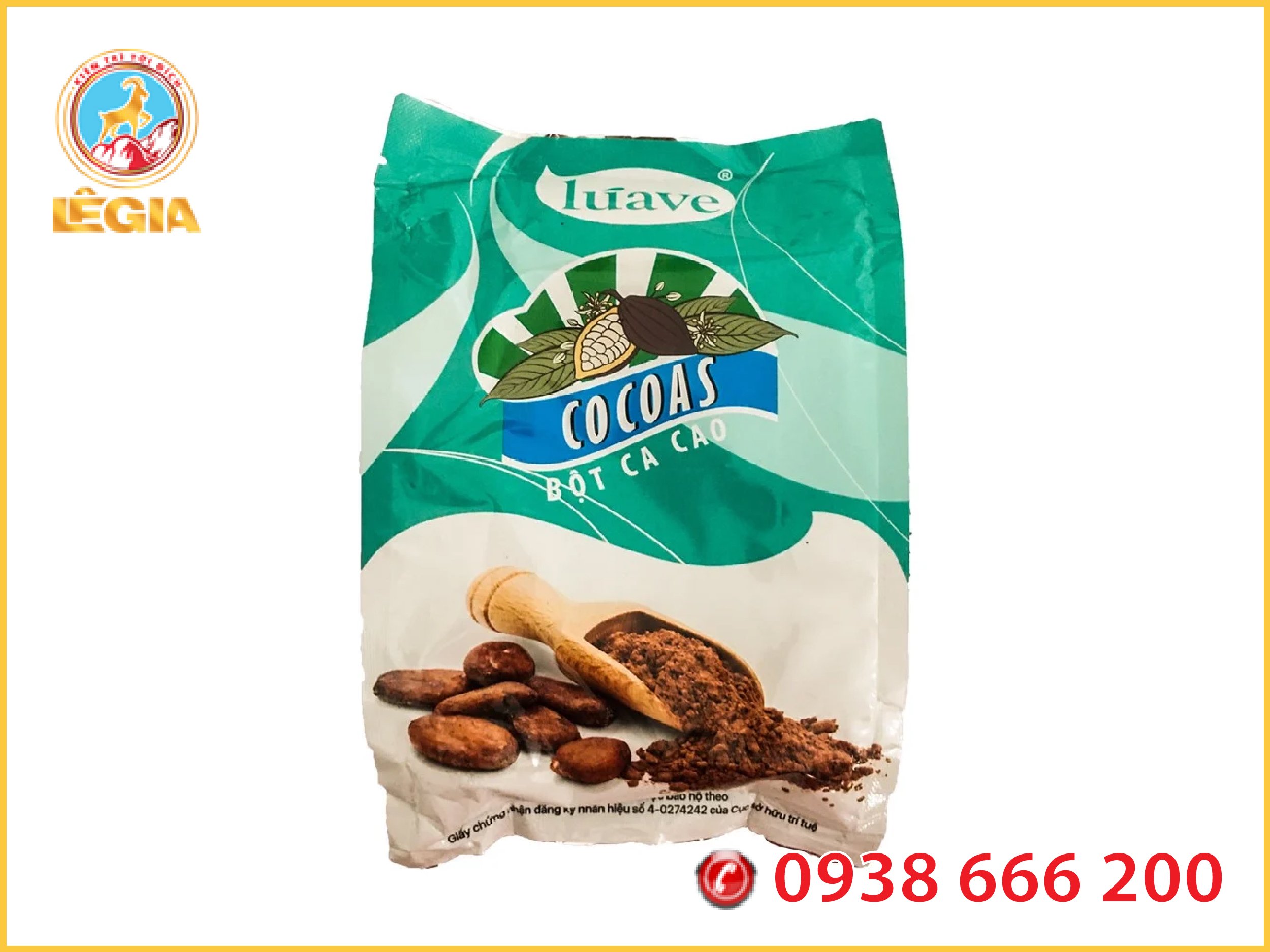 Bột cacao nguyên chất luave 500g