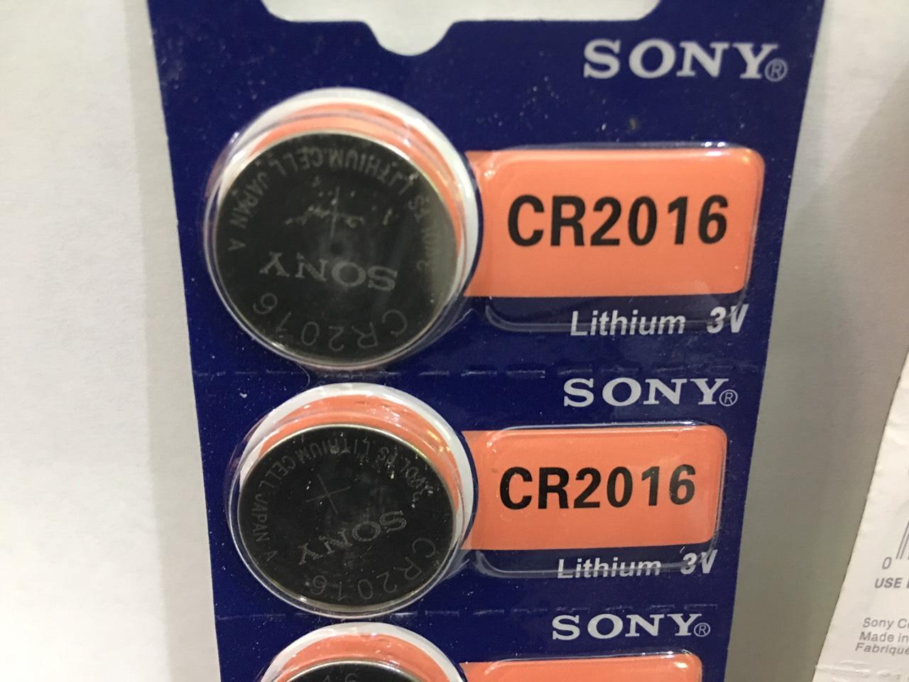 1 viên pin cúc áo sony 3v cr2032/ cr2025/ cr2016 – pin nút cr2032 sony lithium 3v