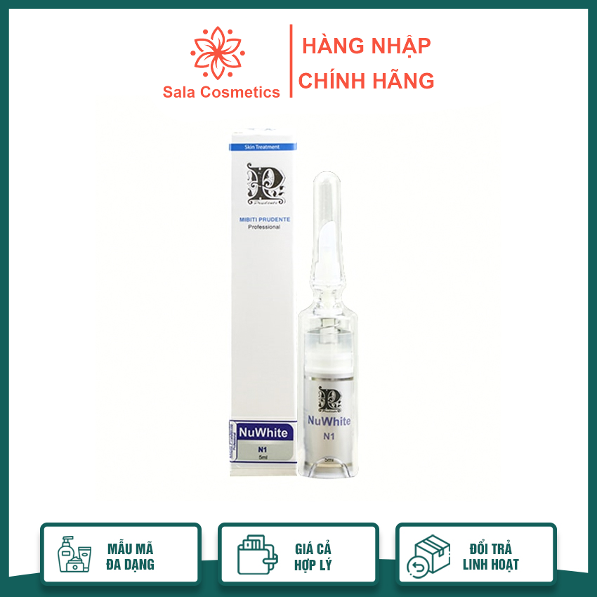 Kem hồng nhũ hoa Nuwhite N1 5ml thúc đẩy quá trình thay mới, loại bỏ sắc tố gây thâm sạm - Sala Cosmetics