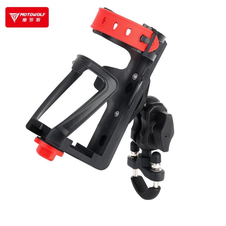 Kẹp bình nước motowolf chất liệu pom