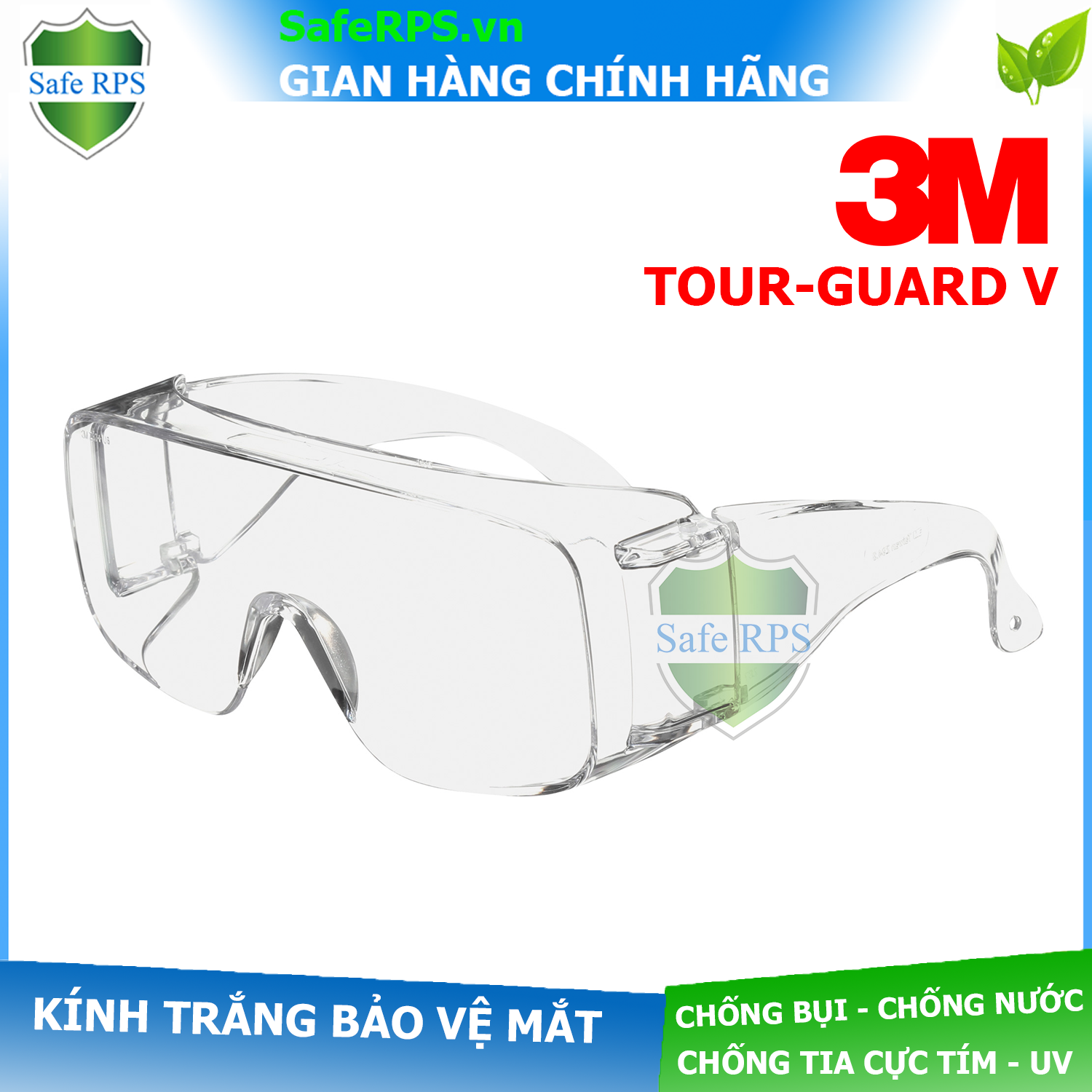 Kính 3M Tour-Guard V Đeo kết hợp với Kính Cận