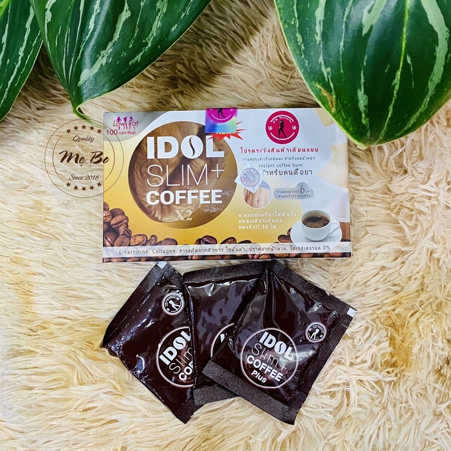 Cà Phê Giảm Cân Idol Slim Coffee Thái Lan Hộp 10 Gói