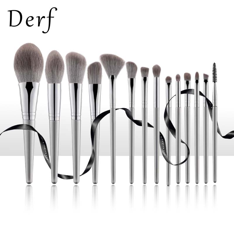 Derf 14 PCS Makeup Brush Set Make up Brush Kit Eye brush blush brush foundation brush concealer brush eye shadow brush Makeup brushes
