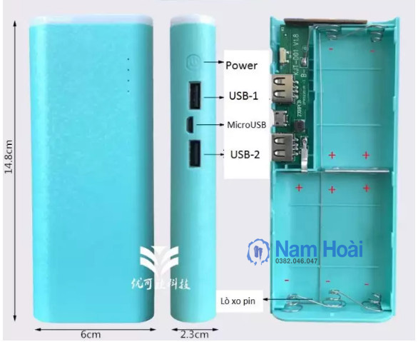 Box sạc dự phòng 5 cell