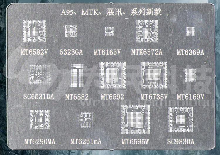 Vỉ tạo chân ic a95mtk