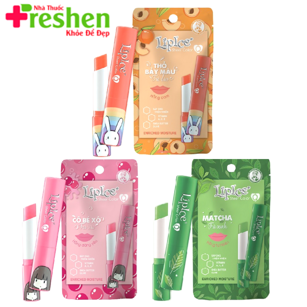 [HCM]Son LipIce Sheer Color Q Bestie phiên bản Thỏ 7 màu  2.4g