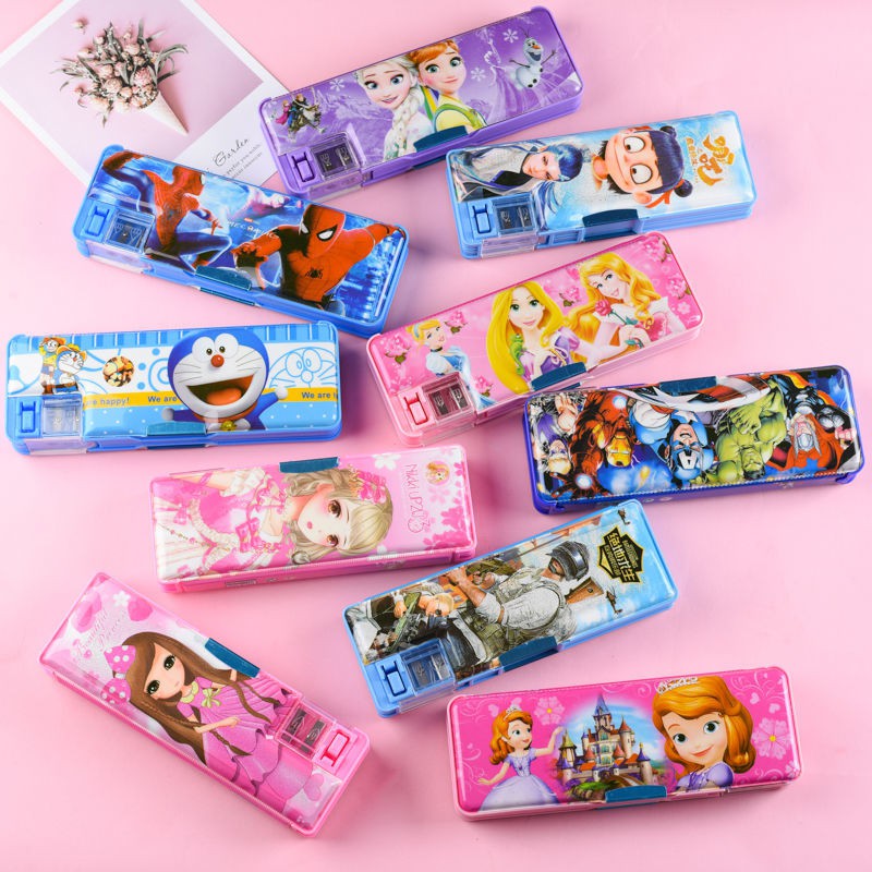 Hộp bút nam châm 2 mặt,Hộp bút có gọt chì ( 1 Cái )