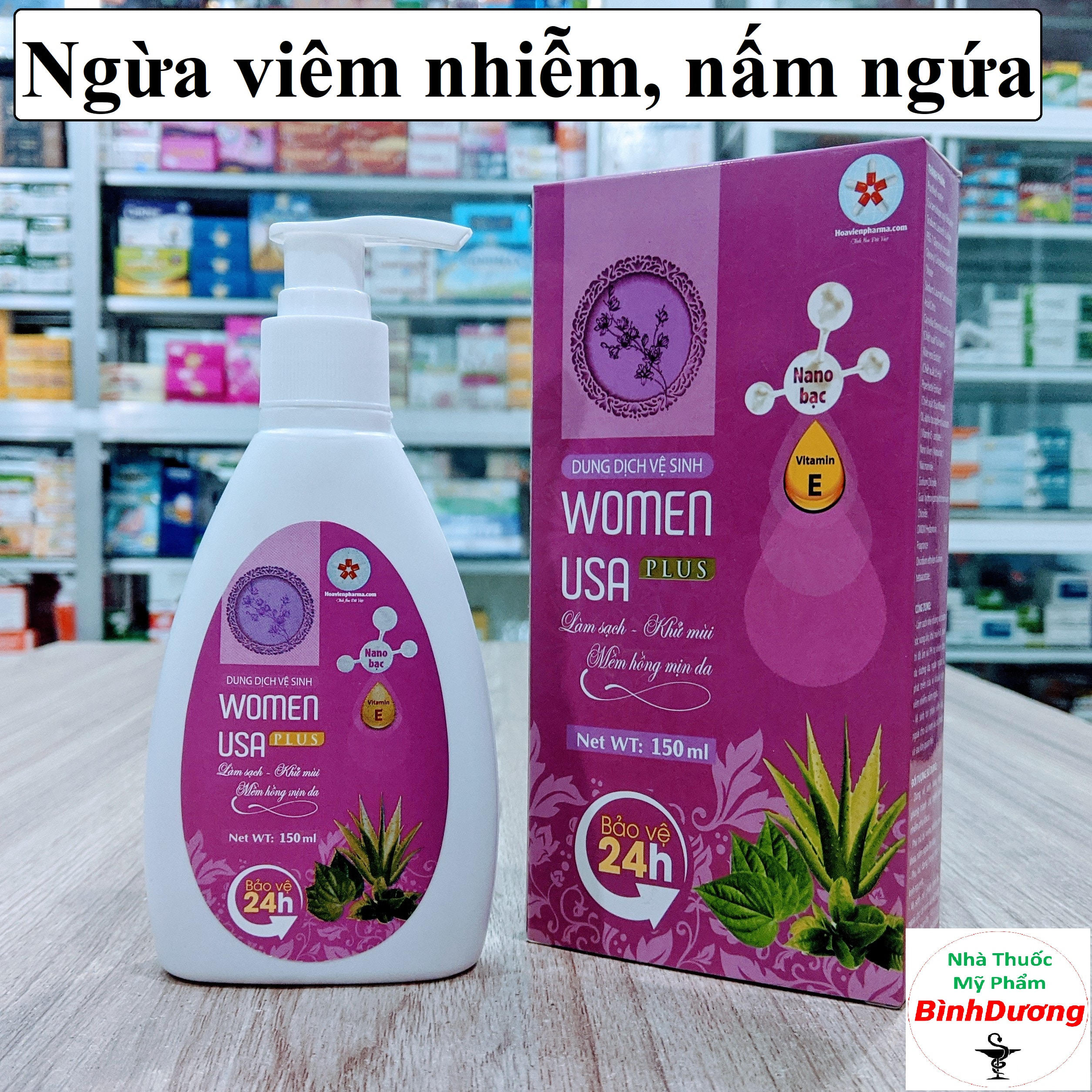 Dung dịch vệ sinh Women USA Plus - Ngăn Ngừa Viêm Nhiễm Bệnh Phụ Khoa, Nấm Ngứa Vùng Kín [CHÍNH HÃNG] - FreeShip