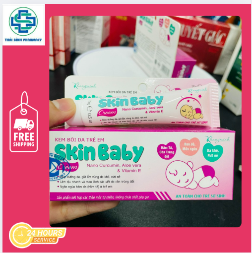 Kem bôi hăm Skin Baby - với nghệ và vitamin e, dịu nhẹ an toàn cho da bé