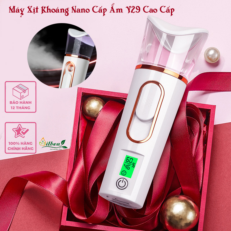 Máy xông mặt phun sương nano làm đẹp da v29 tích hợp 3 chức năng