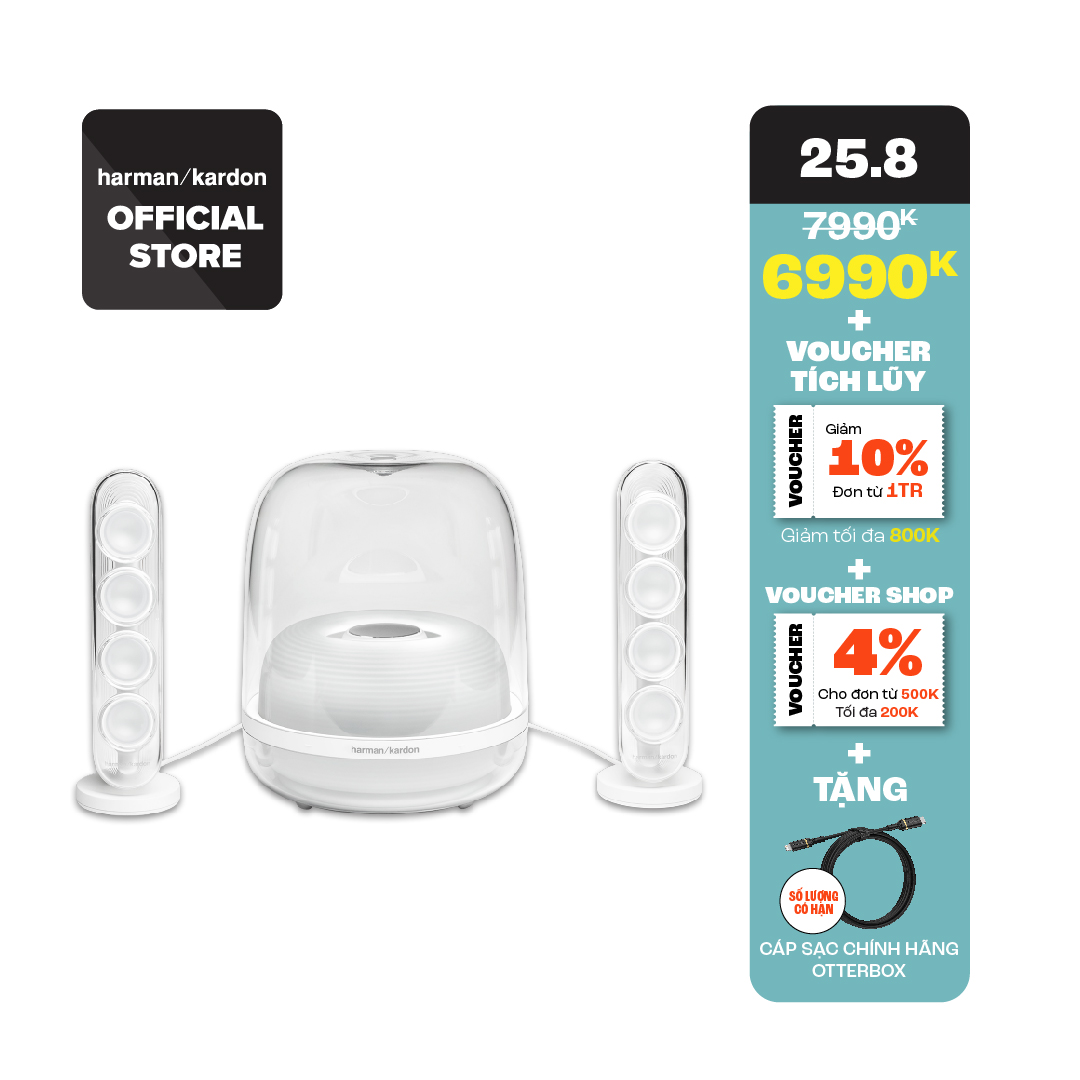 [DEAL QUÀ TẶNG 20H 24 -29.8]Loa Bluetooth Harman Kardon Soundstick 4 - Hàng Chính Hãng