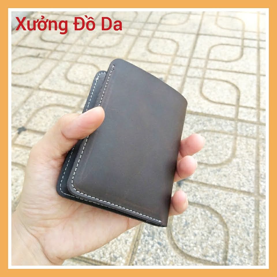 [HÌNH THẬT]Bóp Ví Scott Mini Da nhập khẩu Dáng Đứng Càng Xài Càng Bóng