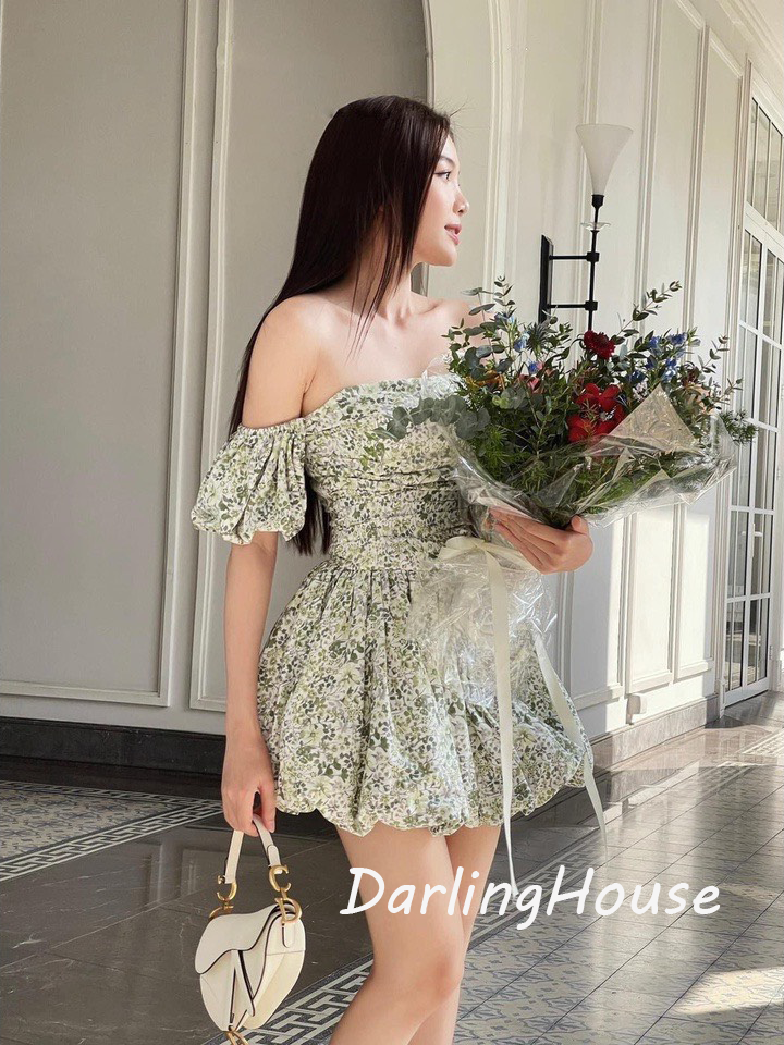 váy hoa nhí trễ vai giá tốt Tháng 8 2023  Mua ngay  Shopee Việt Nam