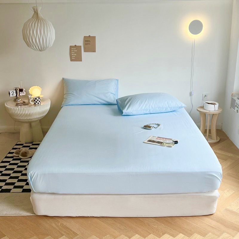Bộ ga 3 món 2T cotton tici mềm mát kích thước 1mx2m,1m2x2m,1m4x2m,1m6x2m,1m8x2m,dùng cho nệm thấp hơn 18cm