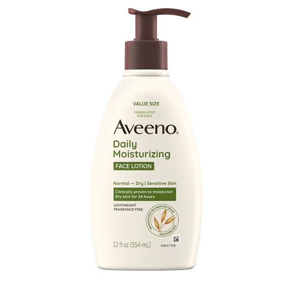 Sữa dưỡng ẩm da mặt Aveeno Daily Moisturizing Face Lotion với yến mạch dành cho da khô 354ml (Mỹ)