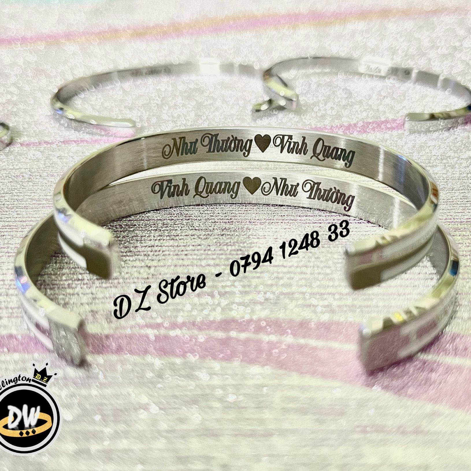 [Khắc theo yêu cầu] Vòng Cuff Titanium v2 - Vòng tay cặp đôi thời trang thép không gỉ Inox 316L [Bảo Hành 1 năm]