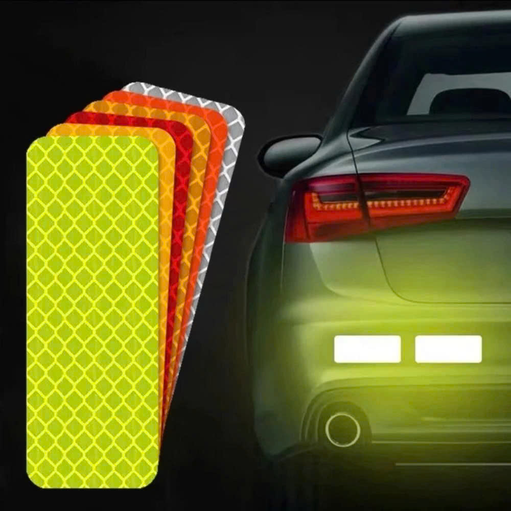 Reflective Stickers for Night Warning, Super Bright Reflective Stickers for Cars and Motorcycles - Waterproof Safety Warning Decal 10C Giá 26,000 Đồng*Miễn phí vận chuyển