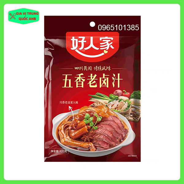 Gia vị hầm thịt, chân giò tứ xuyên cay 120g