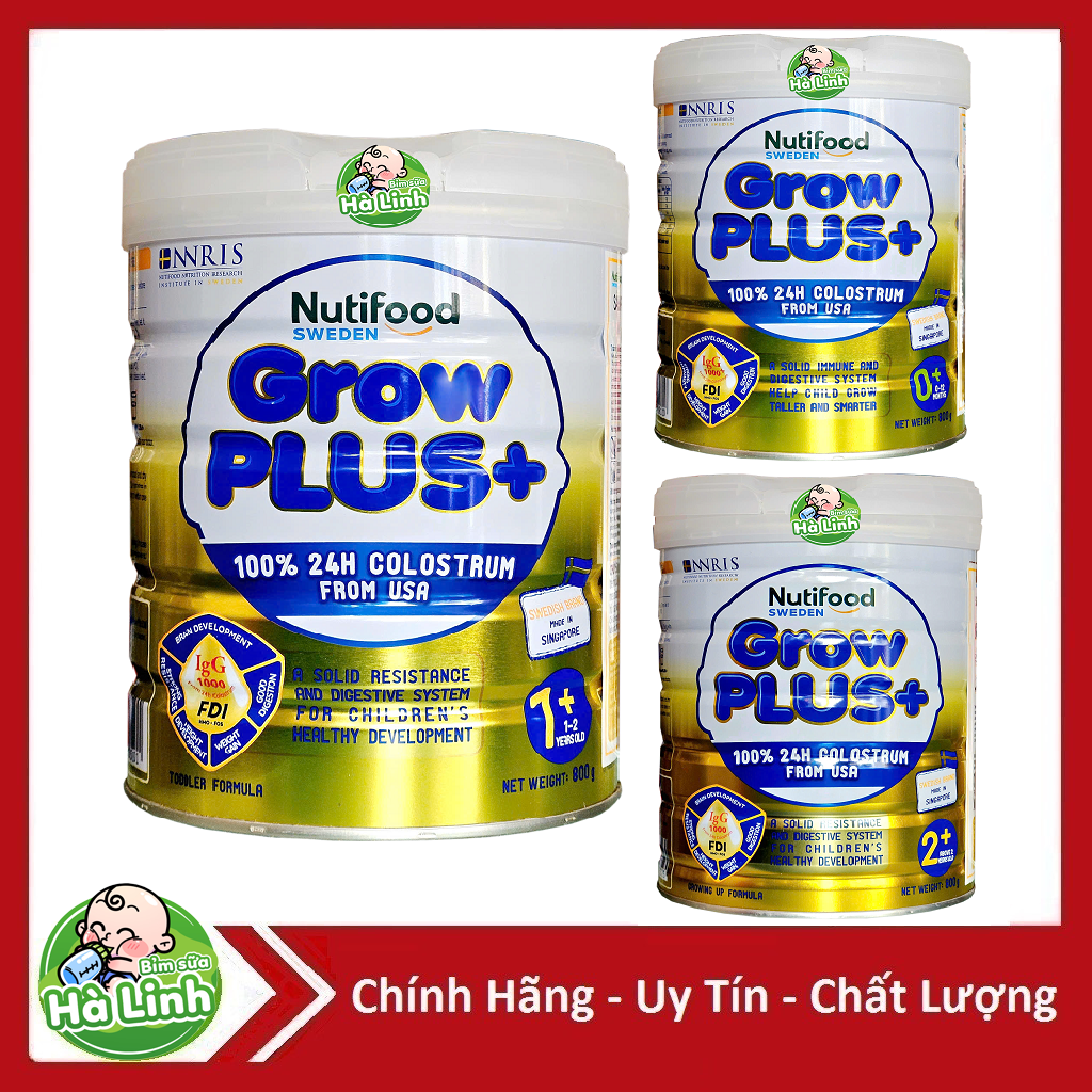 Sữa bột Grow plus+ vàng  0+ 1+ 850g Date 2026.....: