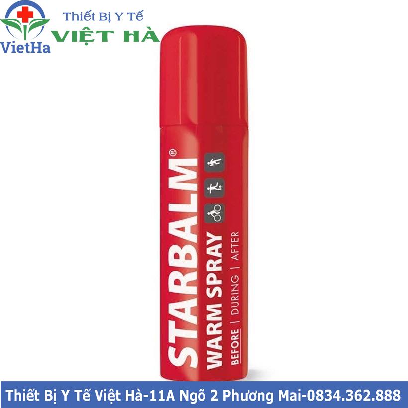 Chai xịt nóng - starbalm warm spray 150ml