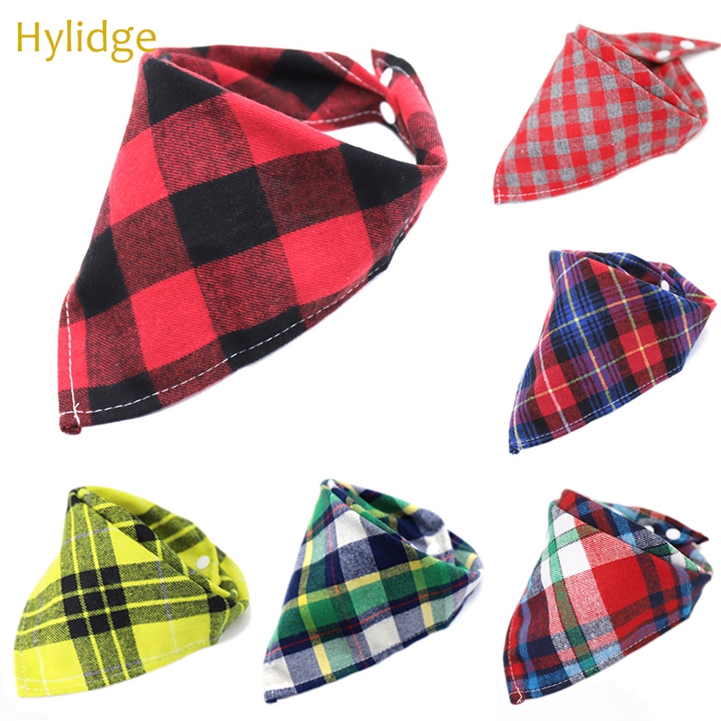【CW】 Hylidge Baby Bandana Bibs Saliva Scottish Fashion Cotton Scarf Feeding Burp Cloths