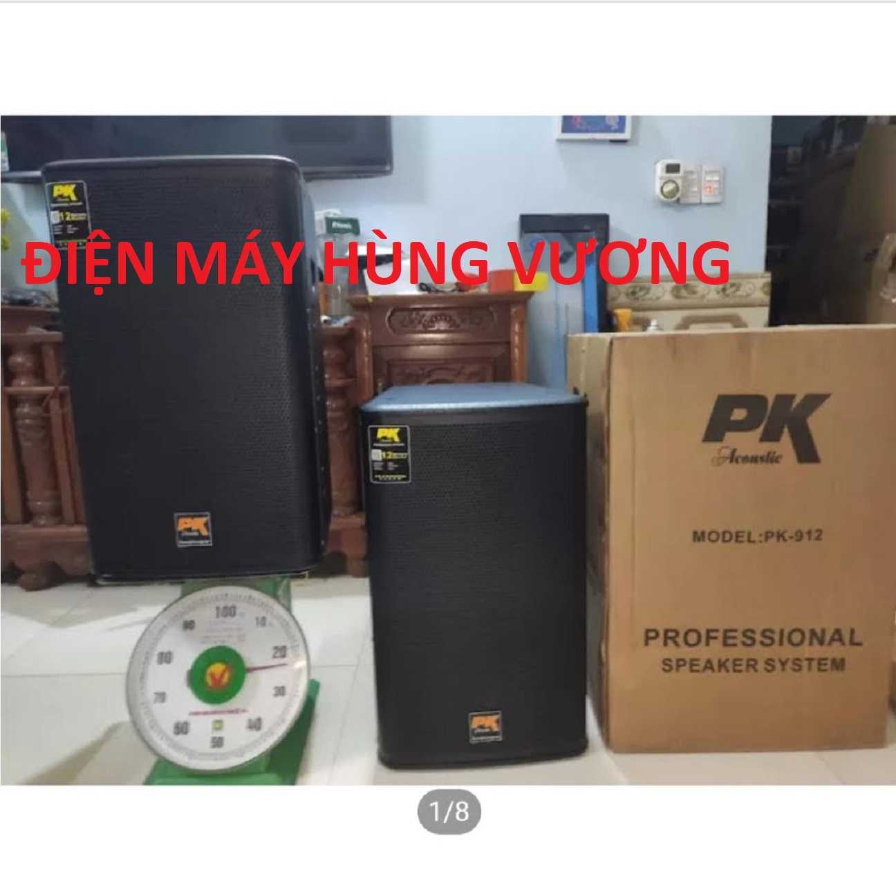 Loa đứng  PK Acoustic 912, full bas 30 chép kèn, giá một đôi, từ kép, hàng Pk nhật bản sx tại TQ