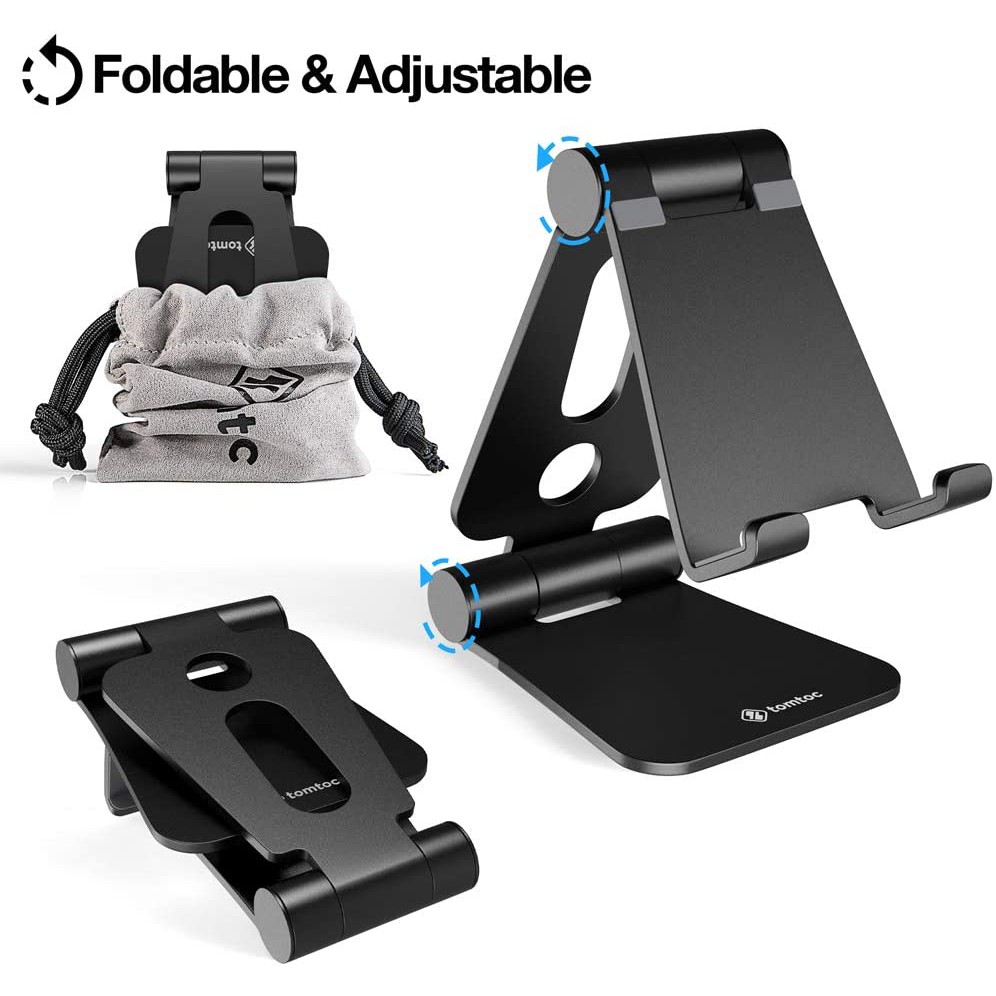 Giá Đỡ Đa Năng Cao Cấp TOMTOC Aluminum Cho iPad Mini / iPhone / Nintendo / Tablet / Smart Phone [Kèm Túi Đựng] - B4-001D
