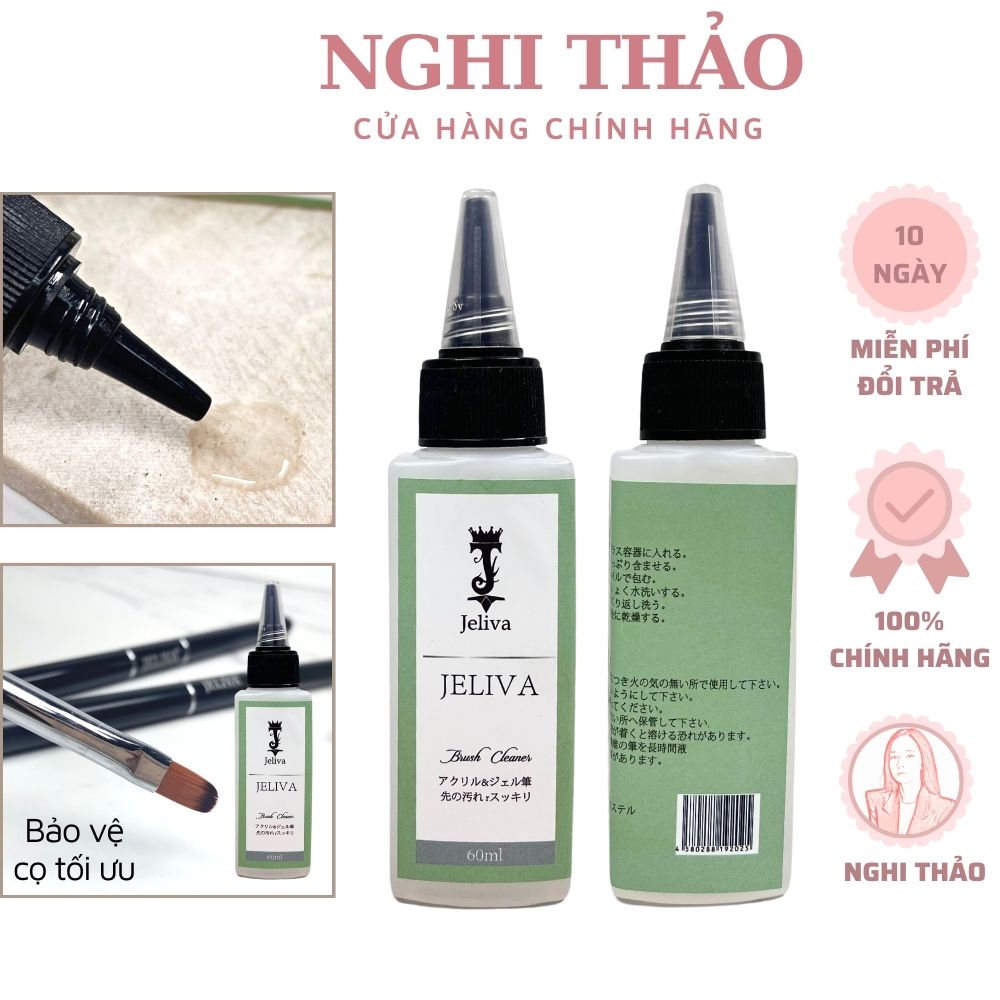 Nước rửa cọ nail Jeliva