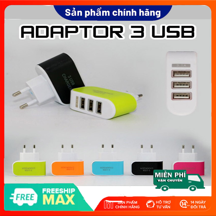 Cóc Sạc Nhanh Chuẩn Quick Charge 3.0, Cóc sạc nhanh, sạc cùng lúc 3 thiết bị, sạc nhanh, an toàn, củ sạc nhanh,cóc sạc điện thoại, đầu sạc điện thoại, củ sạc điện thoại, củ sạc chuẩn,