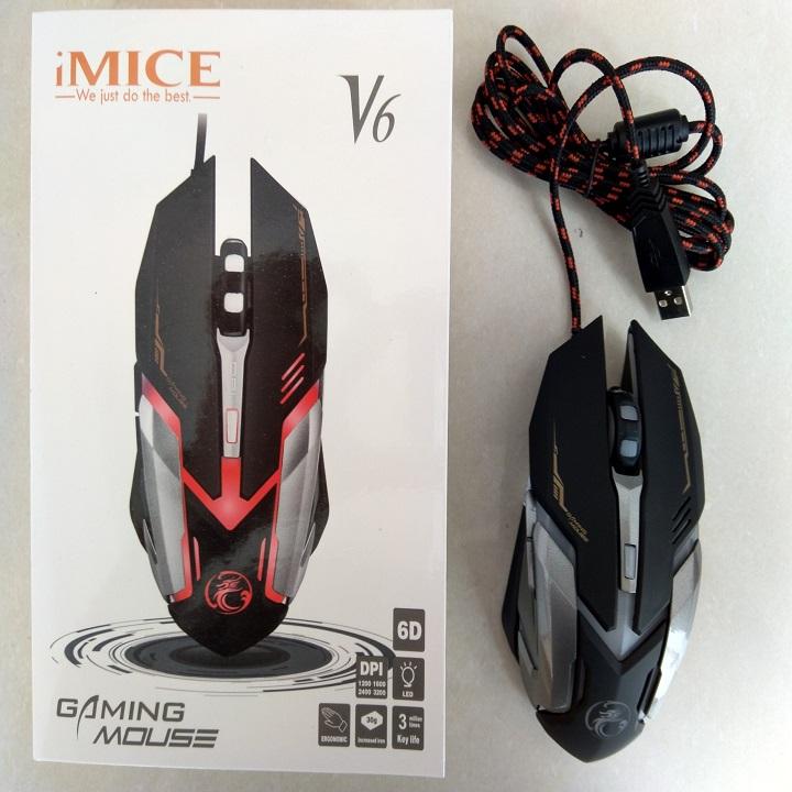 Chuột chuyên game imice v6 cool ngầu