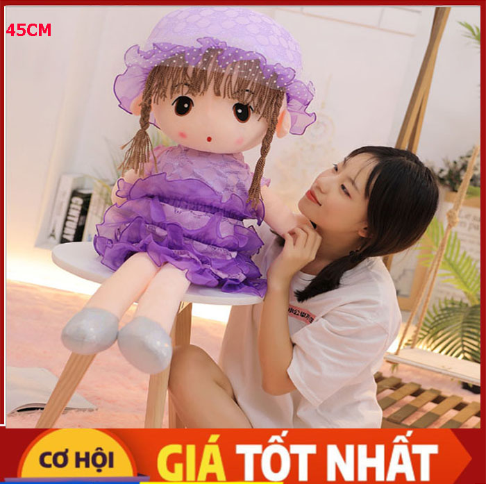 Gấu bông búp bê váy 3 tầng ren chất liệu hàn quốc Bền Đẹp 45cm - 60cm