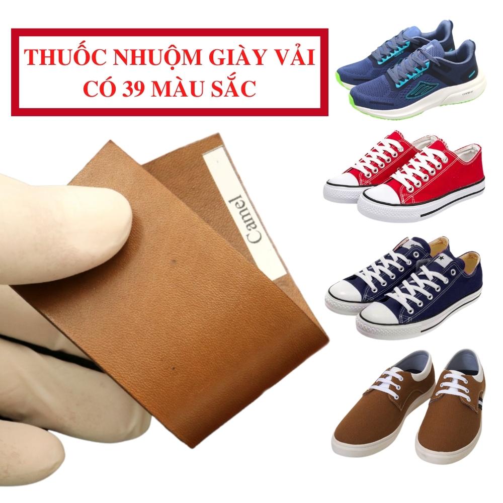 Thuốc nhuộm giày vải - Có 39 màu sắc, hàng cao cấp nhập khẩu Italy không bị phai màu khi sử dụng - Da Thuộc Sài Gòn