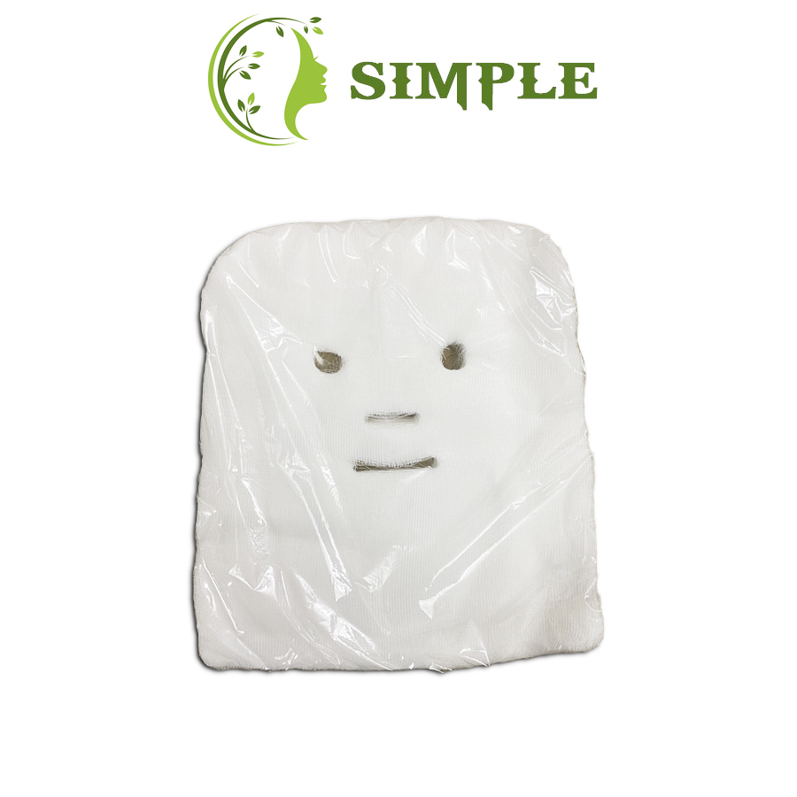 100 miếng Gạc đắp mặt nạ Gạc đắp mặt nạ 100% cotton dùng đắp mặt nạ bột.