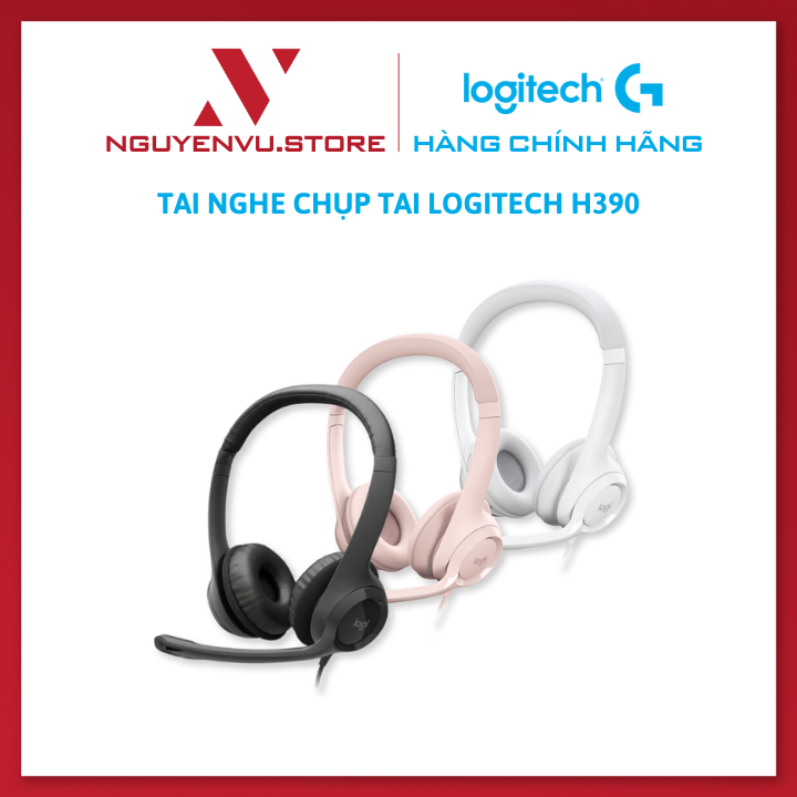 Tai Nghe Có Dây Logitech H390 - Hàng Chính Hãng