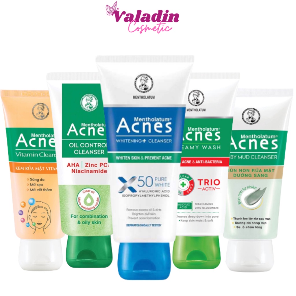 Sữa rửa mặt kiểm soát nhờn ACNES 100g - Sửa rửa mặt Acnes sáng da bùn non tạo bọt