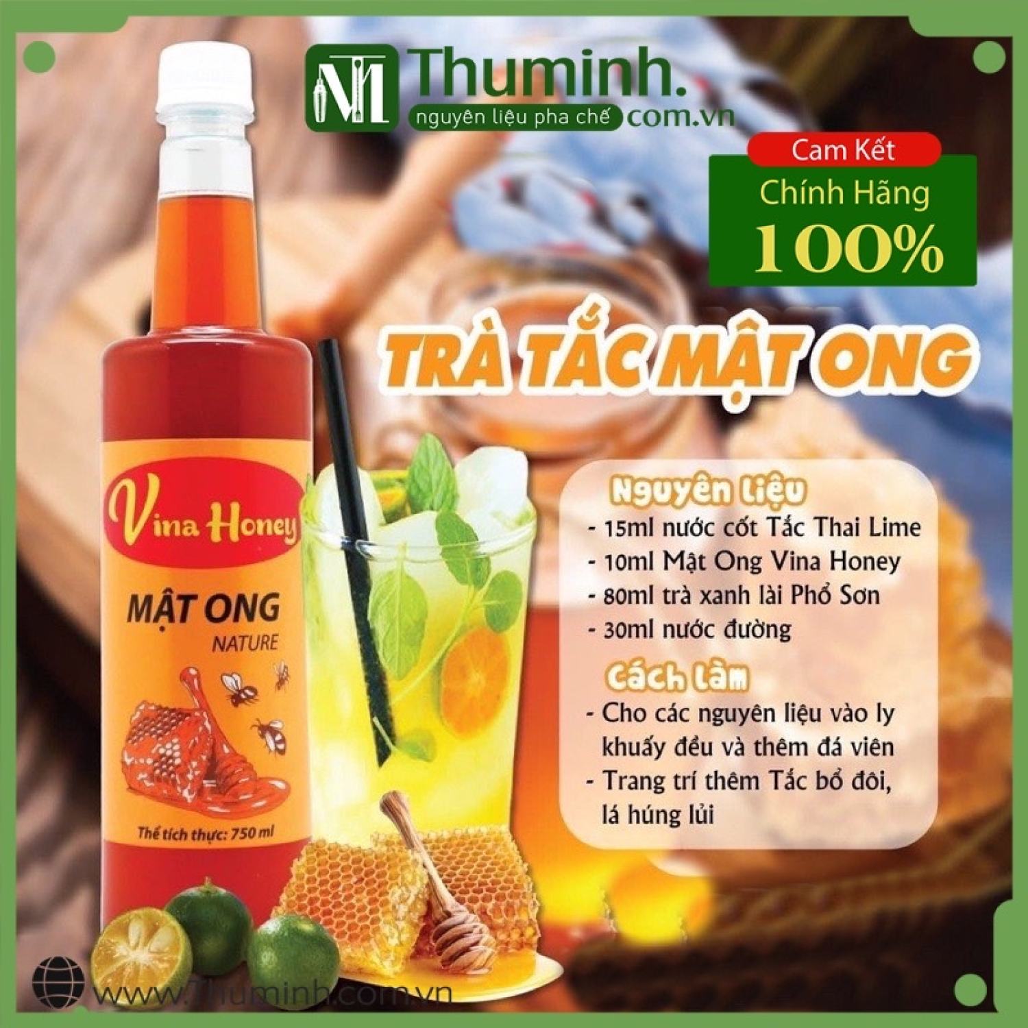 Mật Ong Vina Honey Chai 750ml