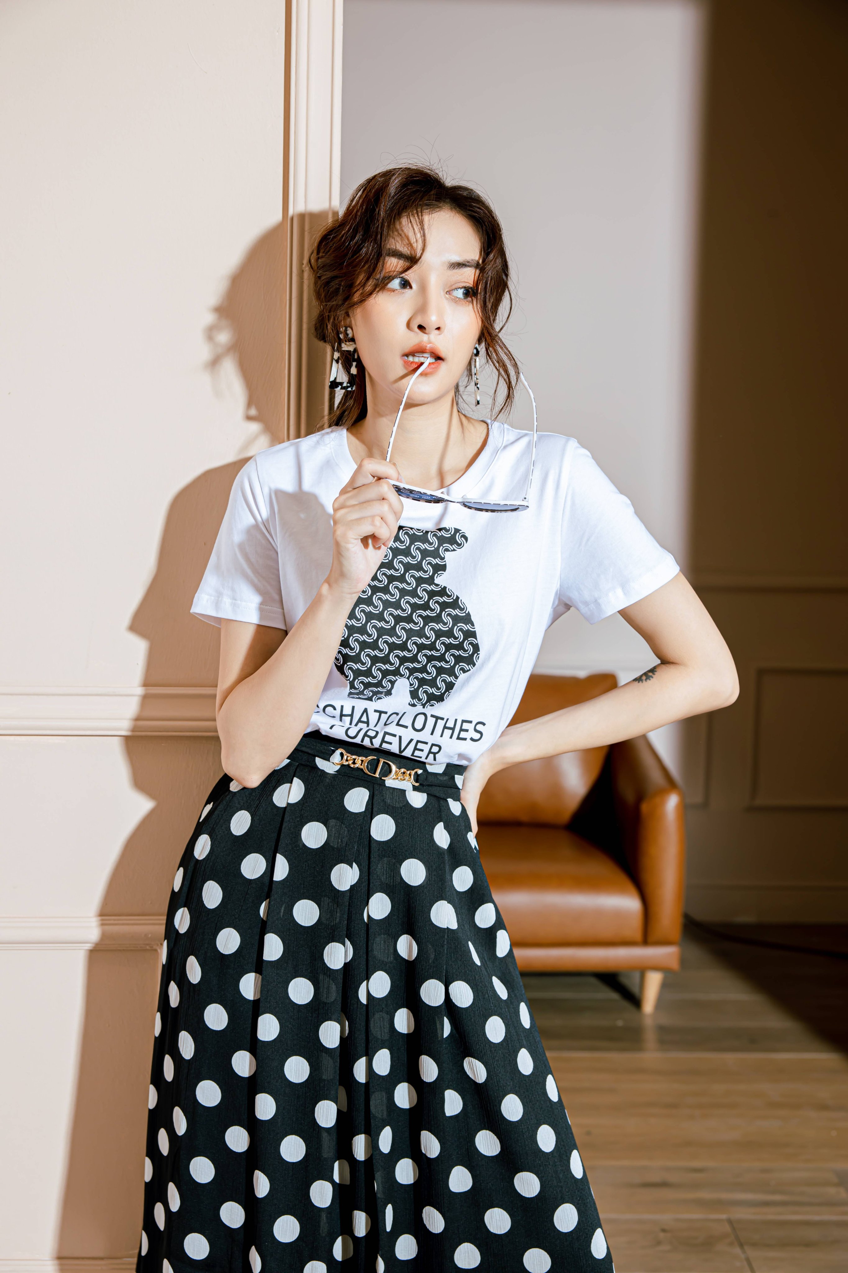 Áo T-shirt in gấu Cchat CChat Clothes