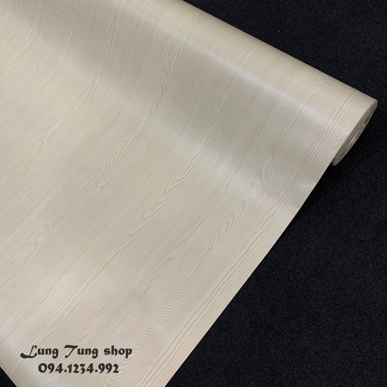 [HCM]Decal vân gỗ trắng G20 - Giấy dán tường bàn tủ giả gỗ màu trắng có sẵn keo