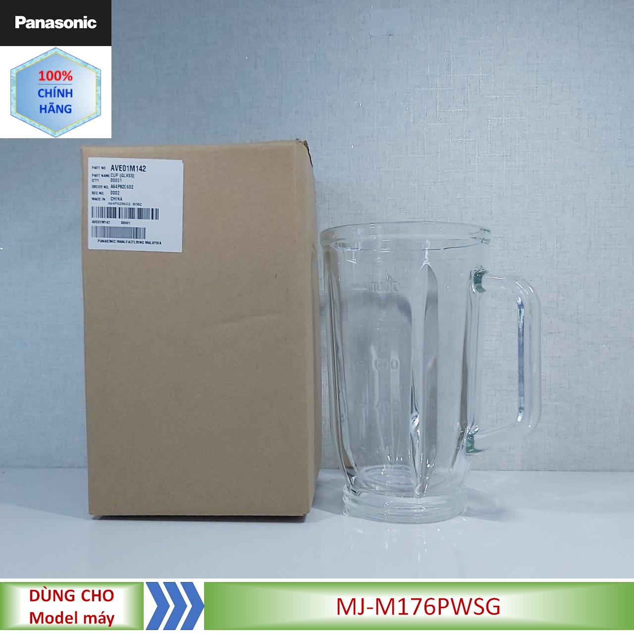 Phụ kiện ly xay sinh tố máy xay panasonic mj-m176pwsg// mj-dj31sra