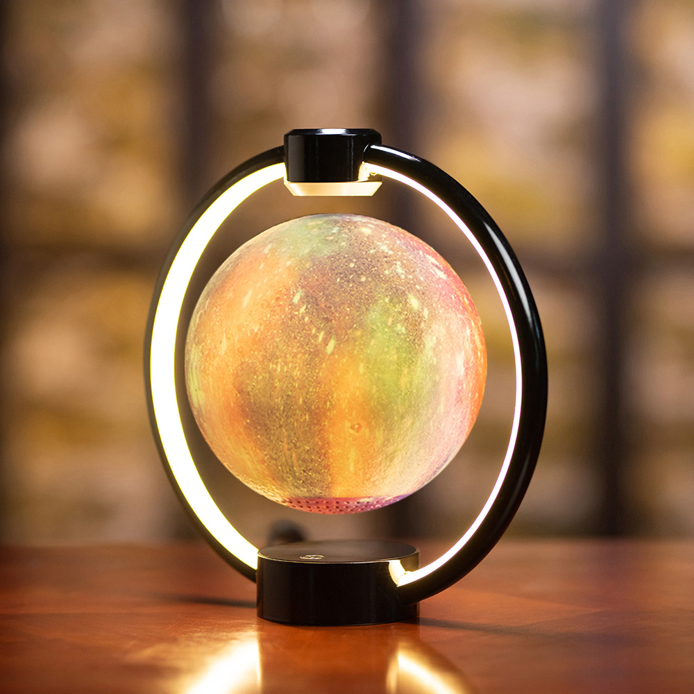 Đèn quả cầu xoay led 3D tích hợp loa bluetooth, đèn ngủ led chất liệu cao cấp tiết kiệm điện, đèn ngủ mặt trăng