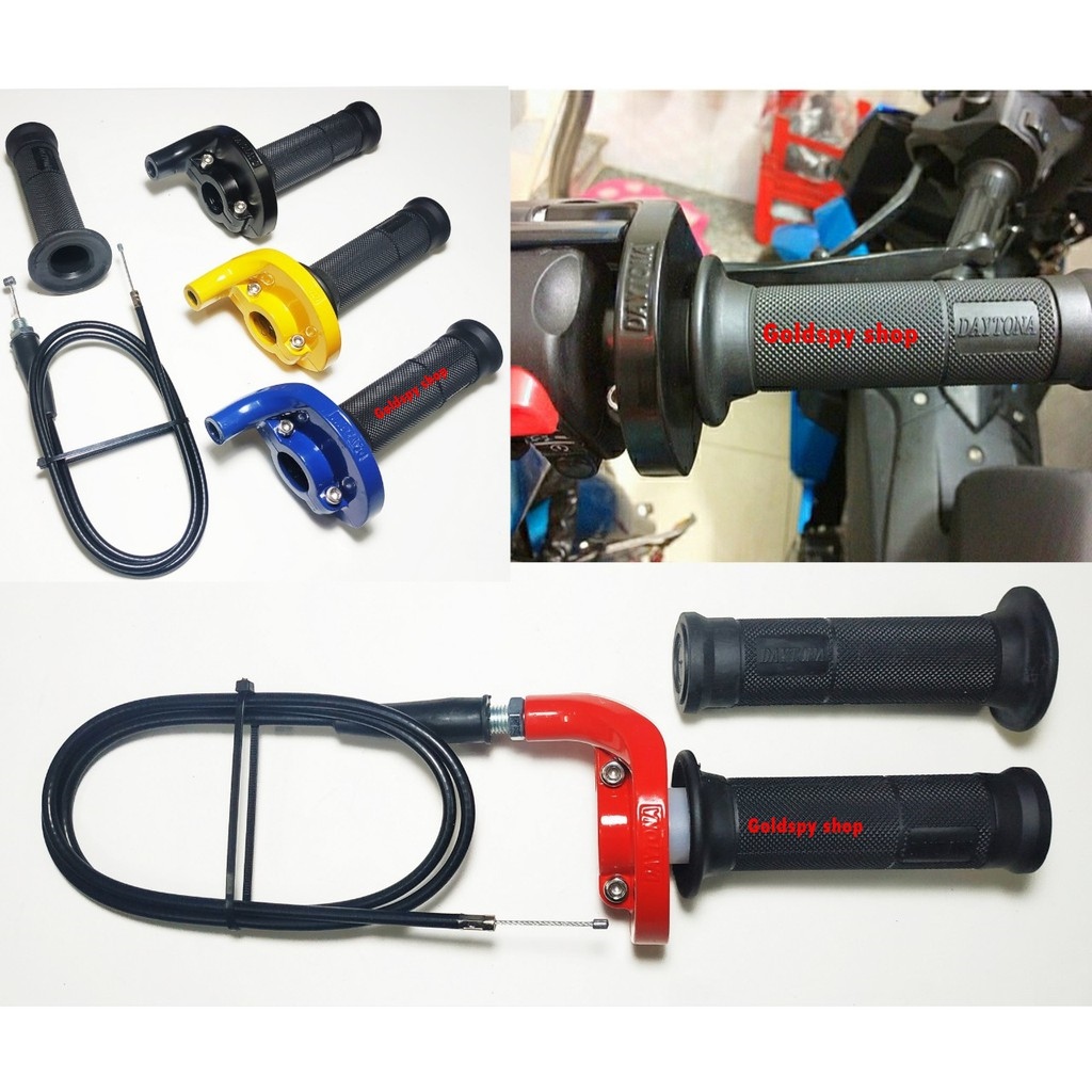 Cùm ga tăng tốc 1 dây ga Daytona ( tặng kèm bao tay và dây ga )