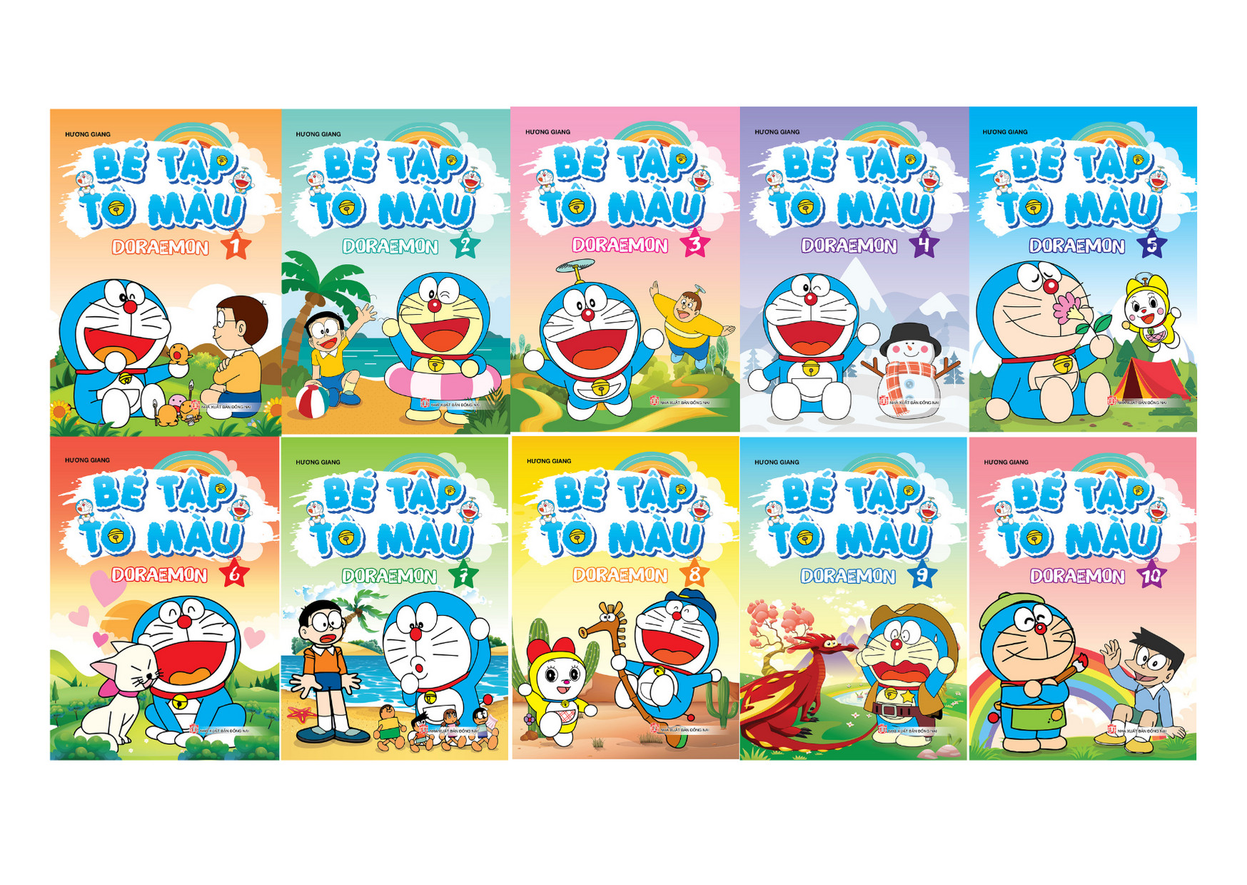 Sách- Combo Bé Tập tô màu Doraemon